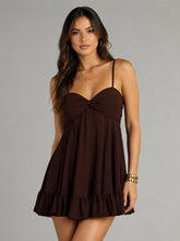 Perfectly Pretty Tie Back Chiffon Babydoll Dress