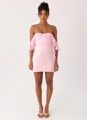 Bex Strapless Mini Dress Pink