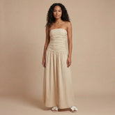 Natasha Ruched Maxi Dress