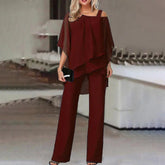 Everly Overlay Pant Set
