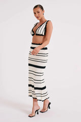 Amara Striped Midi Set