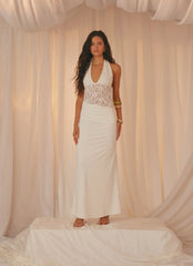 Miri Halter Maxi Dress - Ivory