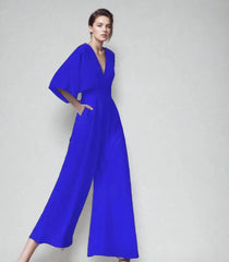 Miranda Flutter Wrap Jumpsuit