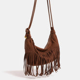 Duttini | Fringe Detail Handbag For Women – Statement Accessory