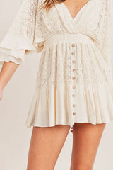 Savannah Lace Mini Romper