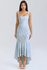 Carisia - Women'S Midi Dress With Floral Pattern