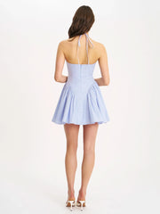 Aurora Pleated Mini Dress