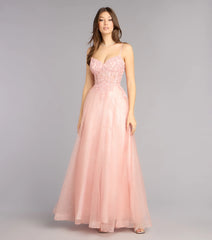 Lexi Glitter Corset A-Line Ball Gown