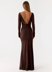 Dray Maxi Dress - Chocolate