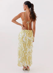 Isabella Ruffle Maxi Dress