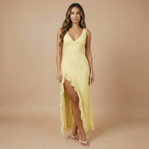 Isabella Ruffle Maxi Dress