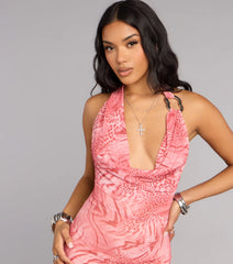 Wild Attraction Cowl Neck Maxi Dress