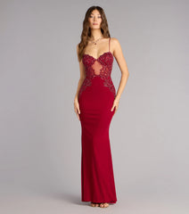 Dakota Lace Applique Mermaid Formal Dress