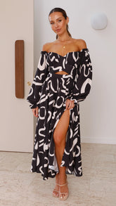 Valentina Abstract Maxi Dress