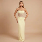 Alessandra Mesh Maxi Dress