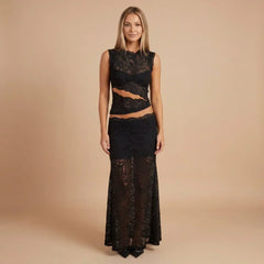 Alessandra Lace Maxi Set