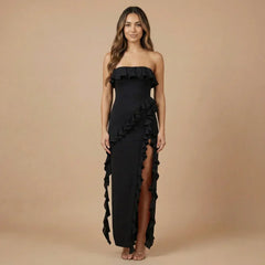 Isabella Ruffle Maxi Dress
