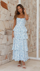 Juliet Ruffle Maxi Dress