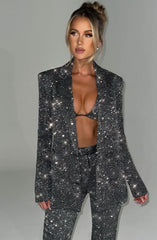 Sequin Glitter Blazer Set