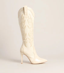 Rodeo Ready Western Flame Knee High Boots