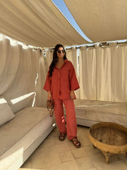 Sienna Linen Pants Set
