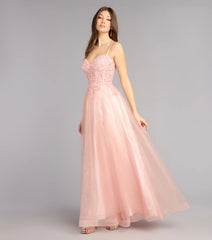 Lexi Glitter Corset A-Line Ball Gown