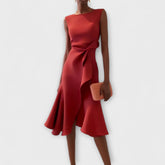Elena Draped Midi Dress