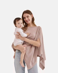 Taupe Peekaboo Nursing Poncho