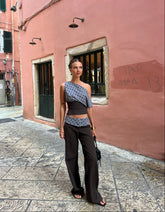 Sage Polka Dot Tailored Pants