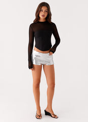 Aspire Long Sleeve Corset - Black