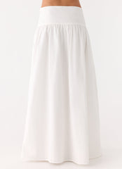 Jayne Maxi Skirt - White