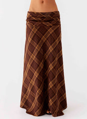 Karolina Maxi Skirt - Plaid