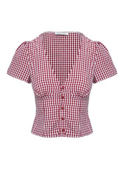Charlotte Gingham Crop Top
