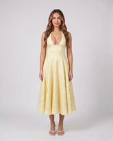Sienna Jacquard Midi Dress