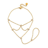 Elara Kristallen Ring Armband | 18K Goud