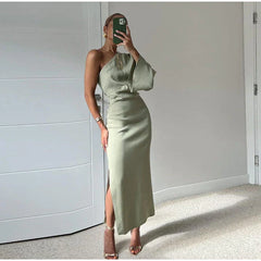 Alessandra Draped Midi Dress