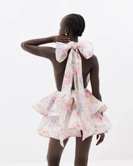 Rosetta Ruffle Mini Dress