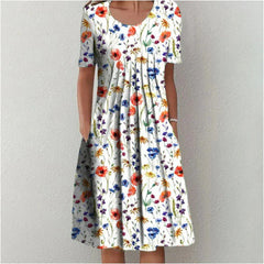 Natasha Pleated Midi Dress