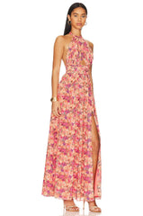 Corset Cutout Maxi Dress
