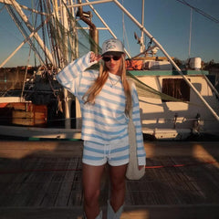 Marina Striped Knit Set