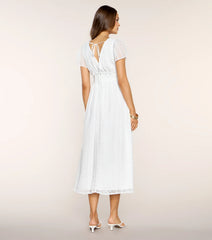 Garden Kisses Flutter Sleeve Midi Dress