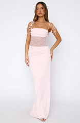 Blush Petal Maxi Dress
