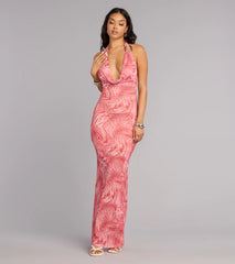 Wild Attraction Cowl Neck Maxi Dress