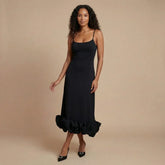 Isla Ruffle Midi Dress