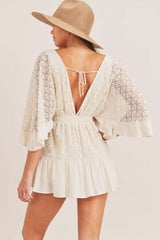 Savannah Lace Mini Romper
