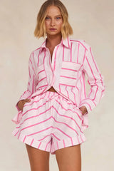 Parker Striped Shorts Set