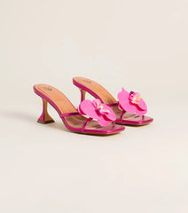 Poolside Playlist Tropical Flower Heels