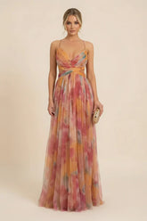 Angela | Women'S Romantic Sleeveless Maxi Wedding Guest Dress