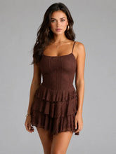 Like A Daydream Lace Ruffle Skater Dress