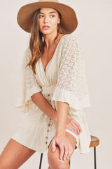 Savannah Lace Mini Romper